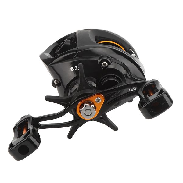 Matte Black CNC Baitcasting Reel Magnetic Brake LH