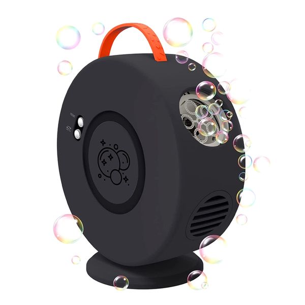 Bubble Machine for Kids Automatic Rotating 90 &amp;360 Bubble Toy White