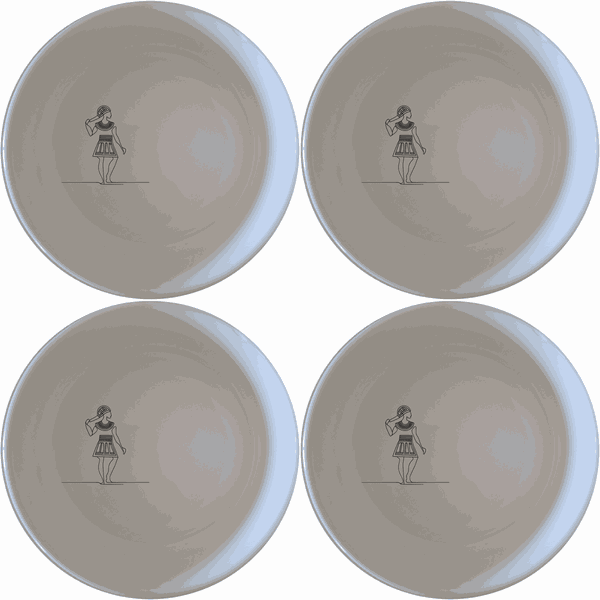 Ndebele Traditional Pattern Design Bowl Set of 4 - Range 1