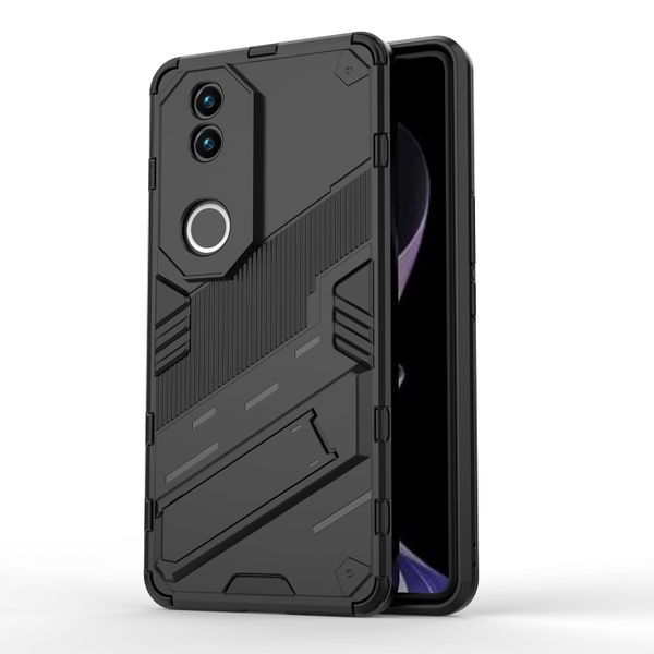 TEKRON Punk Case Shockproof Kickstand Cover Compatible: Vivo V50 / V50 E-5G
