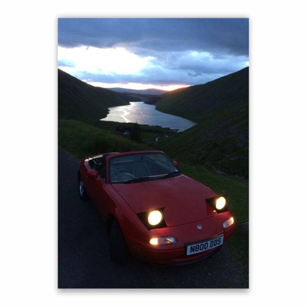 Red Mazda Miata Poster - A1