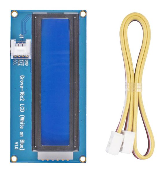 Seeed Studio (104020111) LCD Board, Cable, 16x2, White on Blue, Arduino