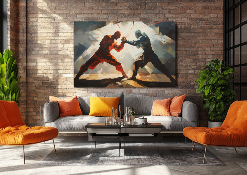 Canvas Wall Art - ASurrealistic Boxer Interpretation - HC0023