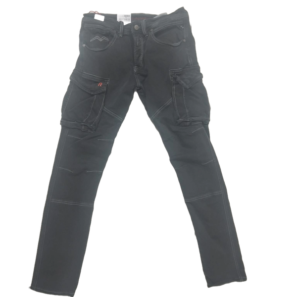 Replay - Cargo Skinny Jeans - Grey Black - B1094-3