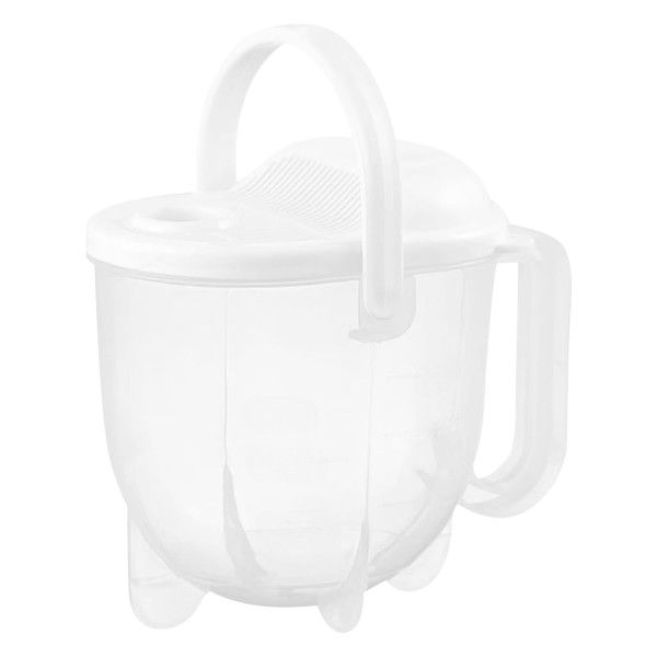 Multi-Purpose Strainer Bowl With Handle &amp; Drainage Lid - White