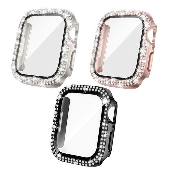 Double-Diamond 45mm Protective Case Compatible With Apple Watch