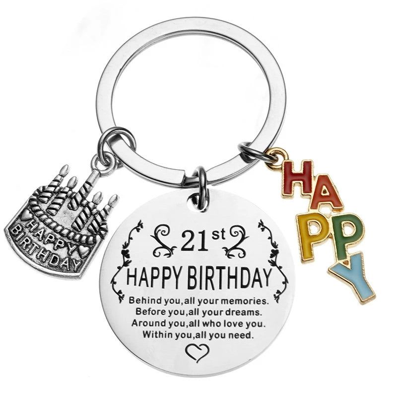 Happy Birthday 21st Cake Keyring | Shop Today. Get it Tomorrow ...