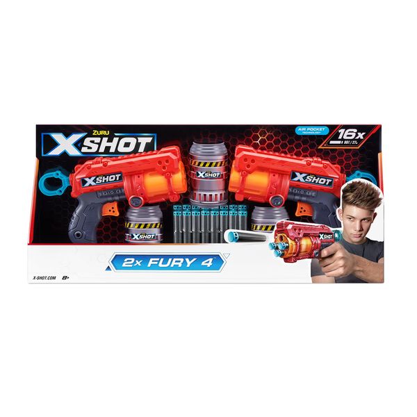 Zuru X-Shot - Excel Fury 4 - 2 Pack - ZURU36329