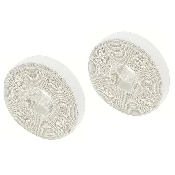 Reusable Double-Sided Cable Management Velcro Tie - 2 Pack (3m Rolls)