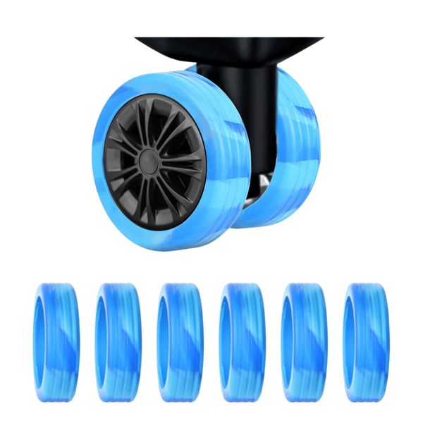 Luggage Wheel Gloves Protector - Off-Road - Camo Blue