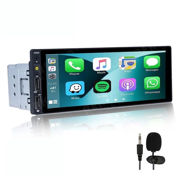 Single din MP5 Player Carplay 2USB Charge SWC With 6.9inch