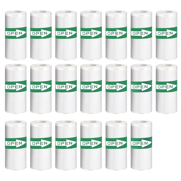 20PCS Mini Printer Paper, Self-Adhesive, Black on White, 5.7 x 2.5cm