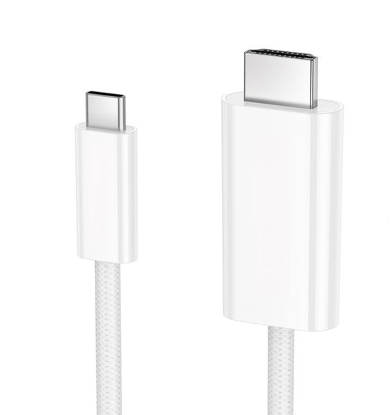 USB-C To HDTV Audio And Video HD Cable Adapter 1.8m - White