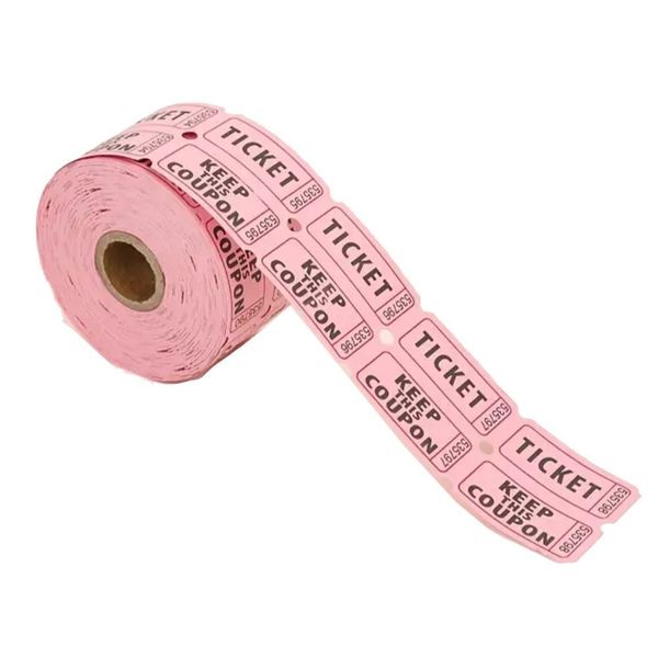 Stationery 1000Pcs Admission Double Sided Raffle Ticket Roll (5cm)