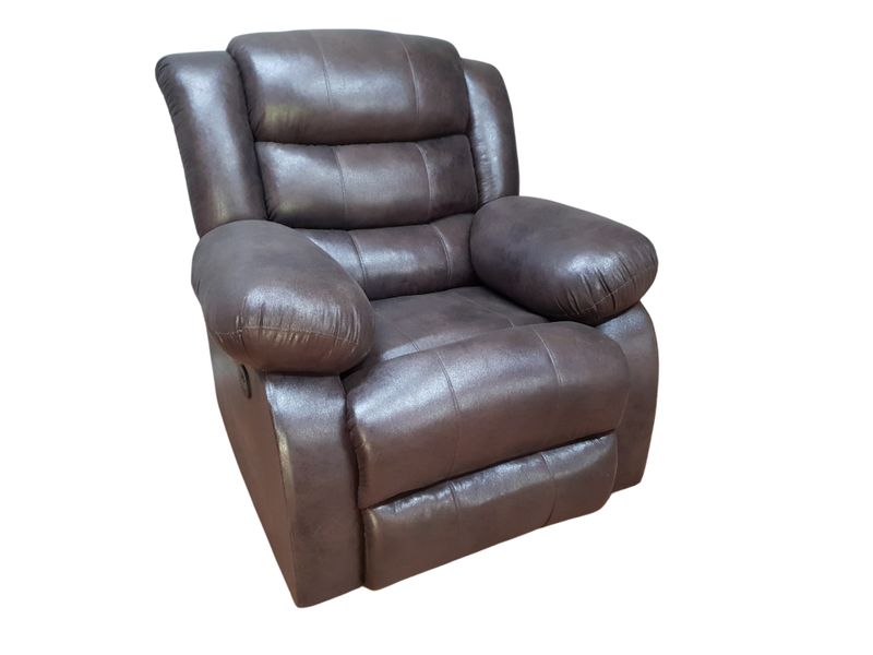 Dark Brown Electric Single Recliner Couch Chair