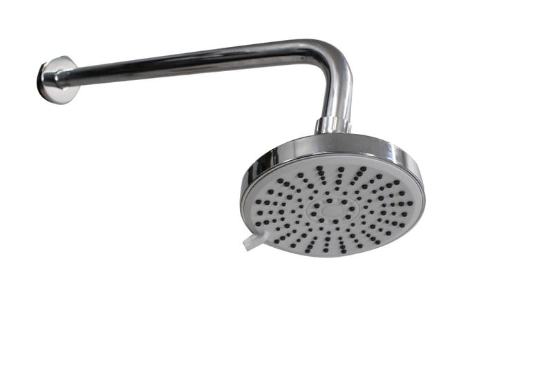 LMA 12CM 5-Mode Water-Saver Pulsing 189 Shower Head &amp; 90 Bend Shower Arm