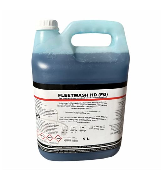 Fleetwash Food Grade Car &amp; Truck Shampoo 5L - Safe Vehicle Cleaning