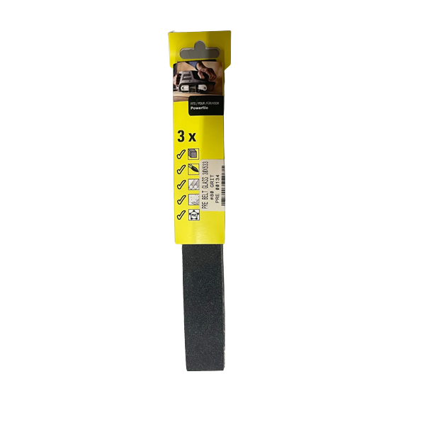 Klingspor - 3 x 53.3cm 80 Grit Glass Sanding Belt