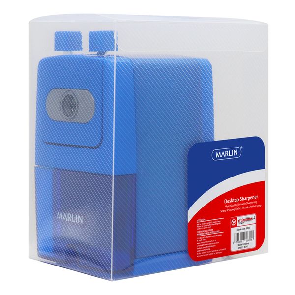 Marlin desktop sharpener metal &amp; plastic in pvc box