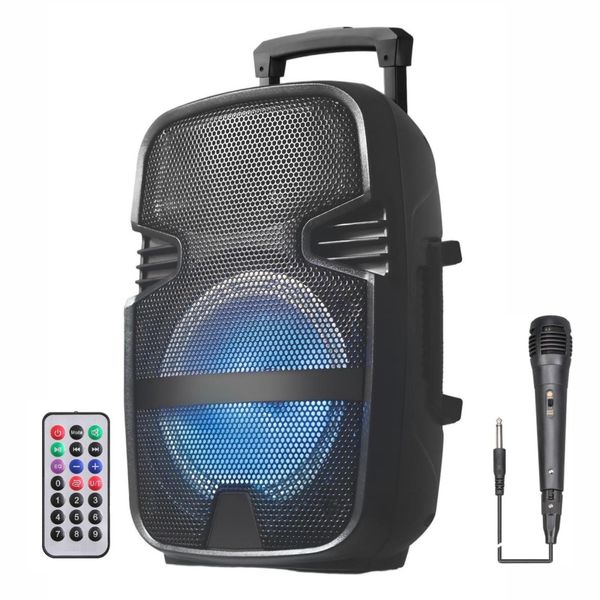 8" Wireless Portable Bluetooth Rechargeable Speaker CH-7208