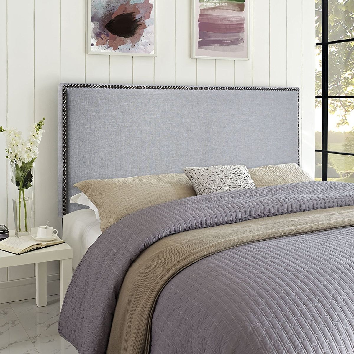 Timothy Headboard Medium Grey Shop Today. Get it Tomorrow
