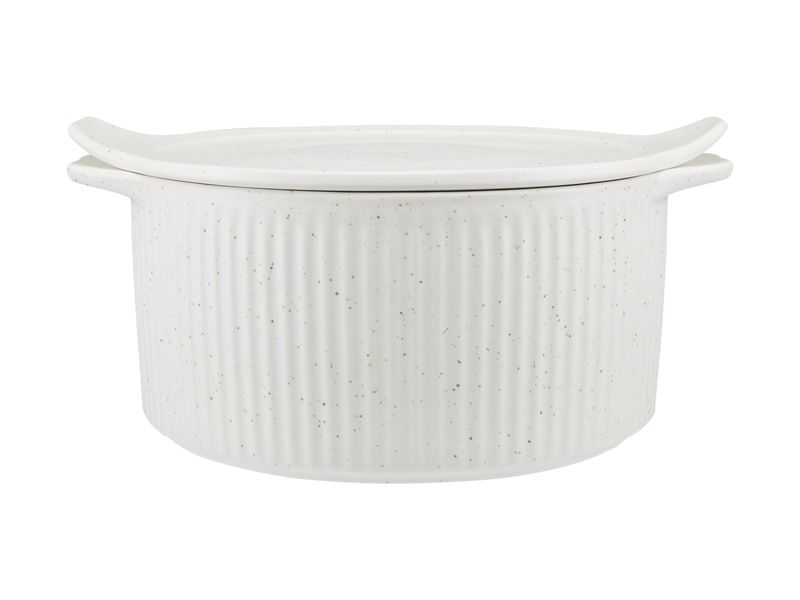 Maxwell and Williams Speckle Round Casserole With Tray Lid 3L