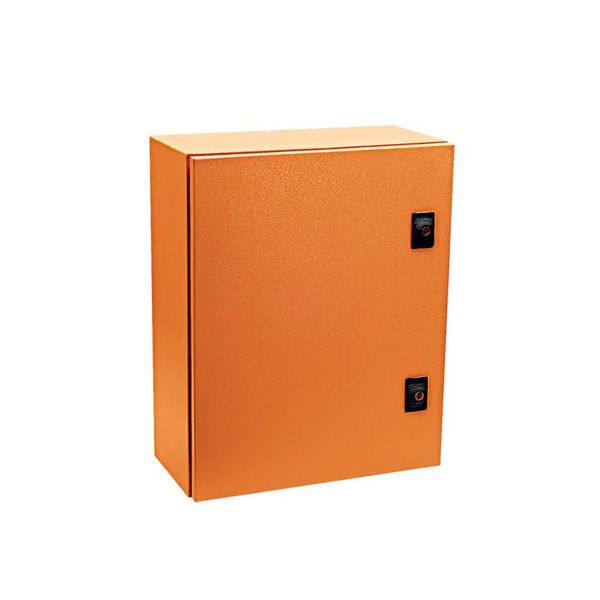 Orange Mild Steel Enclosure 600x400x260 IP65
