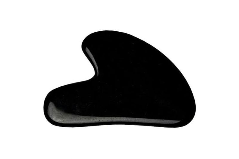 Natural Black Obsidian Gua Sha Boards Scraping Massager