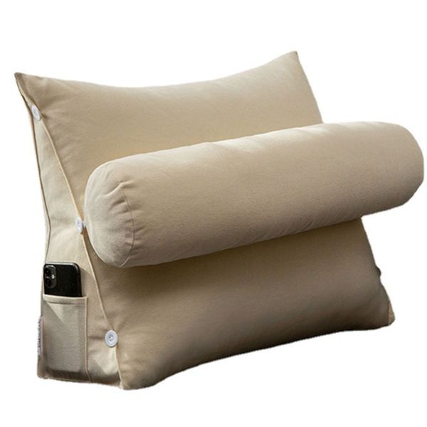 2Pcs Wedge Pillow Set Memory Foam With Adjustable Headboard Sleeping Pillow