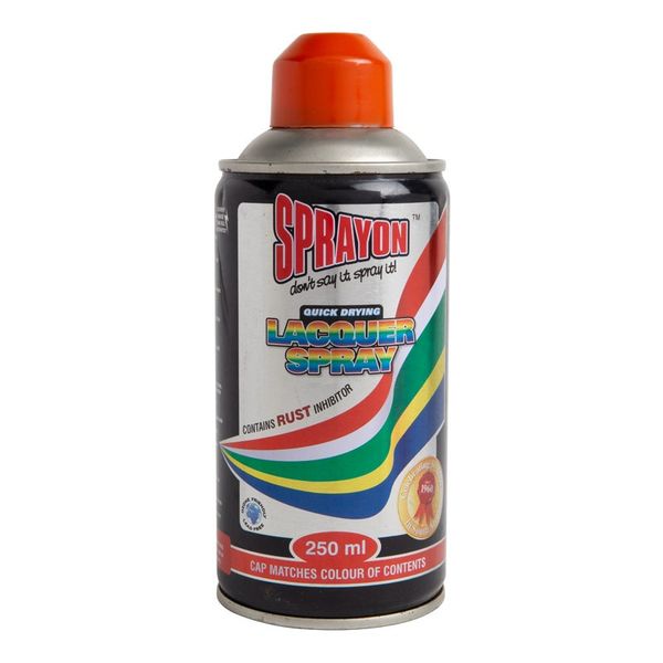 Sprayon International Orange Lacquer Spray Paint (250ml)