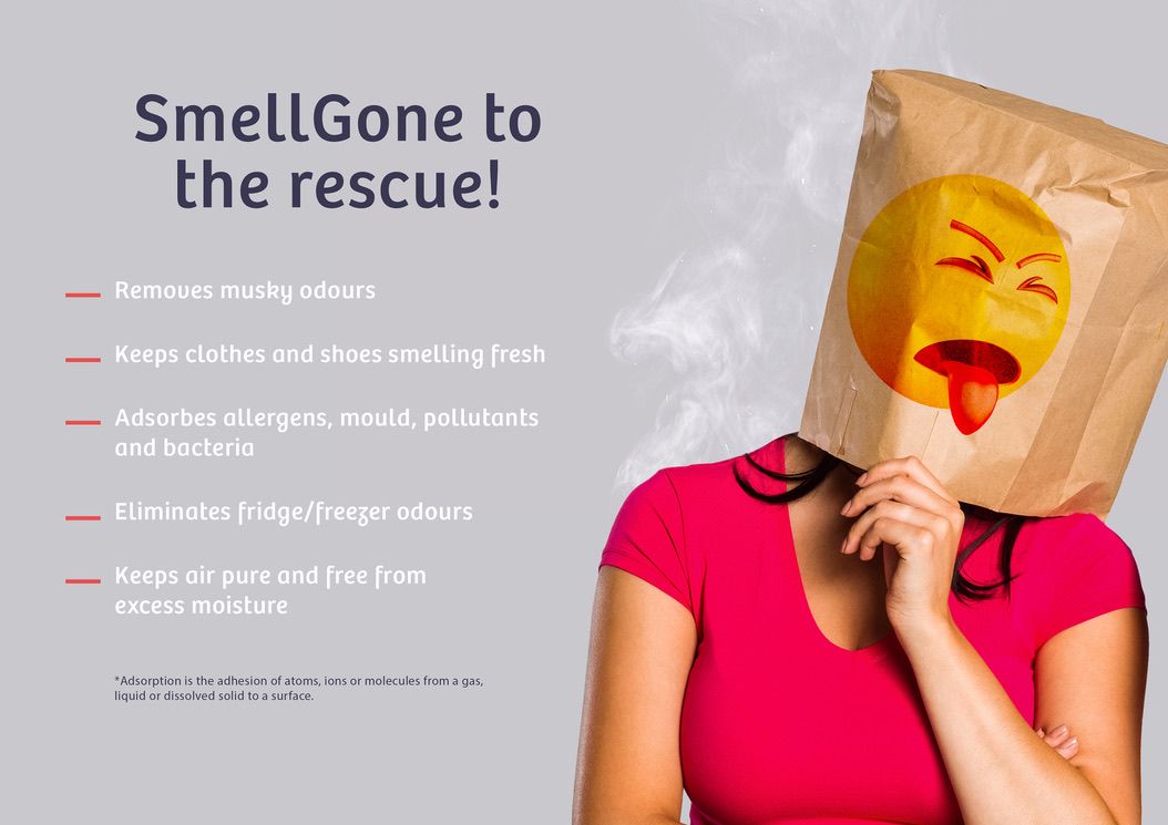 SmellGone Golf Shoes/Tog Bags Smell excess moisture and bacteria