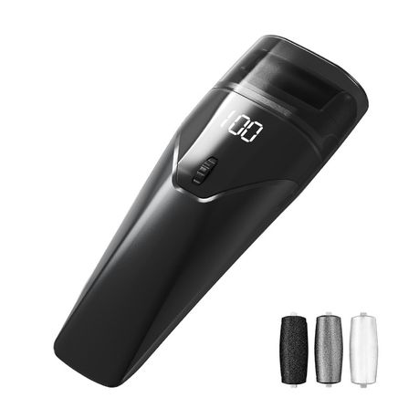 Electric Foot Callus Remover Professional Pedicure Digital LED Black Image