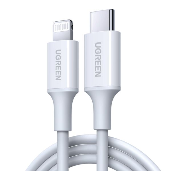 UGREEN USB-C to MFI Lightning Data Cable 2m - White