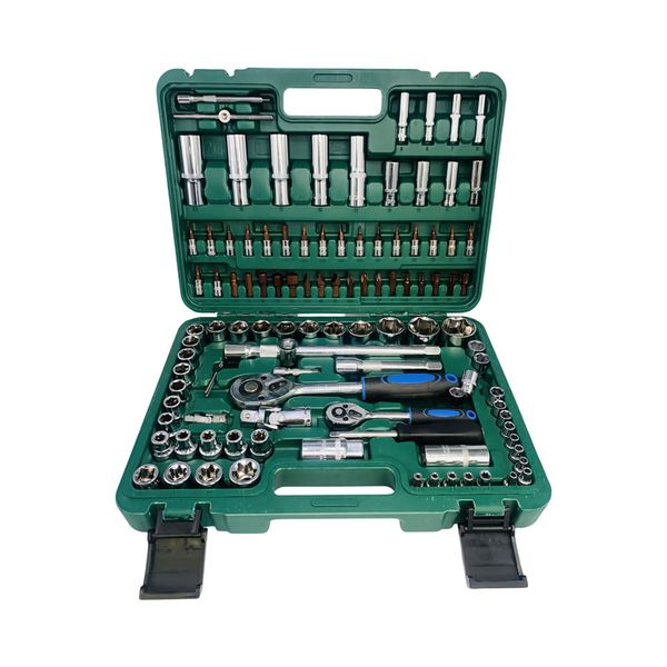 108 Piece 1/2"-1/4" Dr. Socket Car Combination Tool Box Set