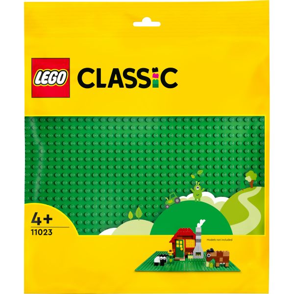 LEGO® Classic Building Blocks Green Baseplate Set for Kids 11023 1 Piece