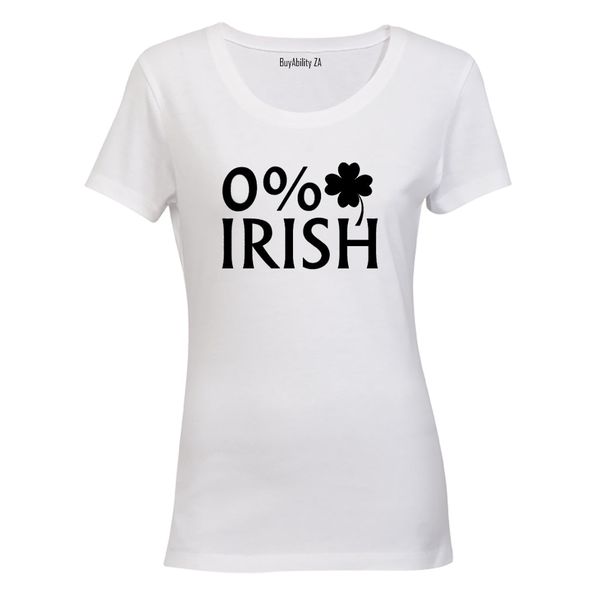 0% Irish - Ladies - T-Shirt