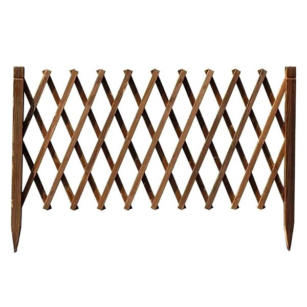 Expandable Anti-Corrosion Wooden Fence 200x70cm - Perfect For Garden