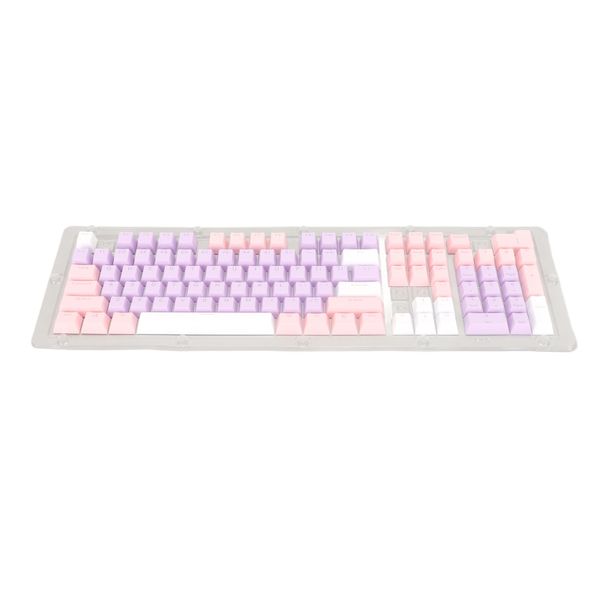 Mechanical Keycaps DIY 108 Key Purple Pink White