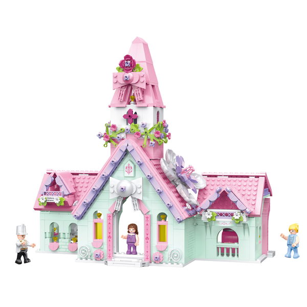 Cogo - Building Block Set - Fairytale Dream Chapel - 945 Pieces