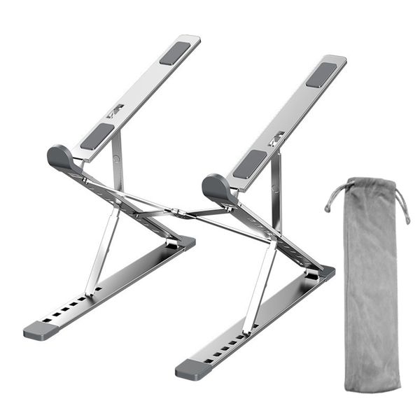 Double layer aluminum alloy notebook stand, heat dissipation folding stand