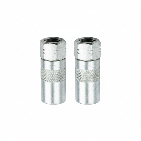 Groz Grease Coupler Nozzle with 360 Swivel - 7,000 PSI - 2 Pack