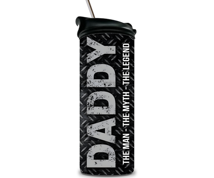 Daddy Double Wall Stainless Steel 20oz Tumbler. Water Bottle