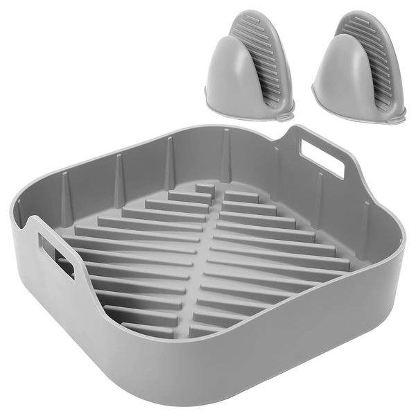 Maisonware Silicone Air Fryer Pot and Oven Mits