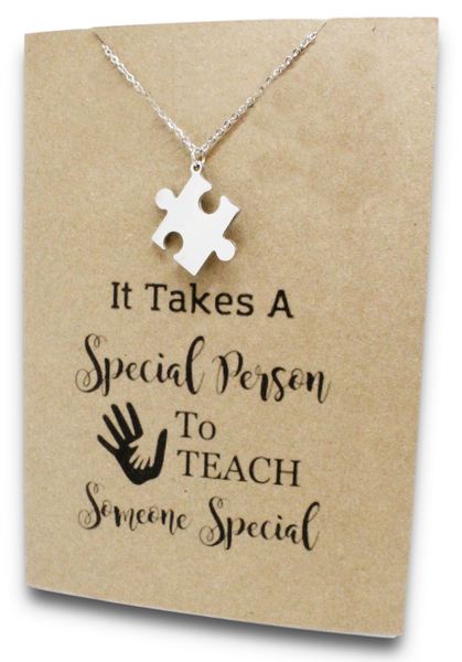 Stainless Steel Necklace On Puzzle - Puzzle - Special Person