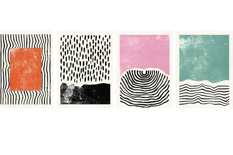 Posters (Unframed) - Set of 4 Boho Wall Art