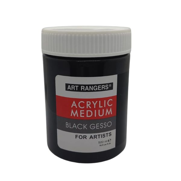 Art Ranger Black Acrylic Gesso 500ml