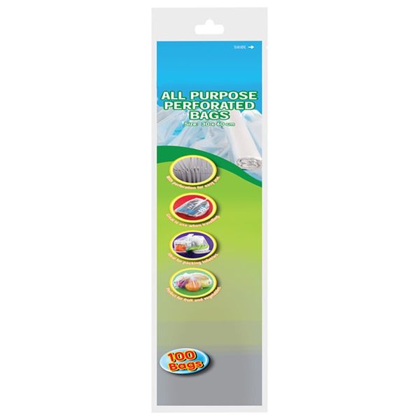 Bulk Pack x 5 All Purpose Barrier Bags Lightweight 100 Pc 30x40cm