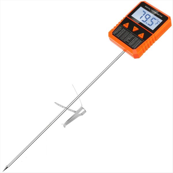 Probe Candy Thermometer with Pot Clip Alarm Function Ipx6 Waterproof