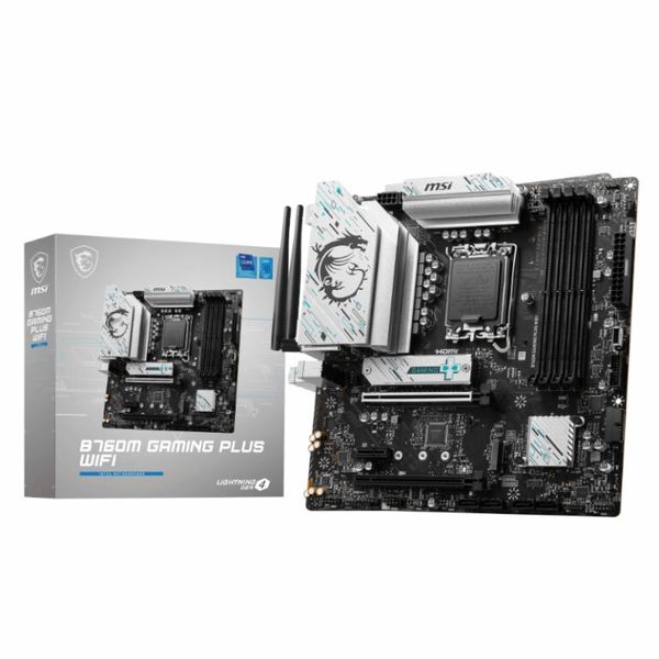 MSI B760M GAMING PLUS WIFI DDR5 LGA1700 mATX Motherboard