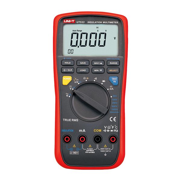 Uni-T UT533 Insulation Multimeter | True RMS, 1000V Insulation &amp; Multimeter